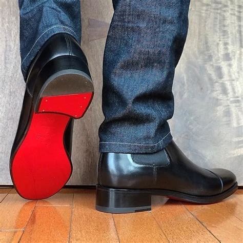 red soled shoes for men.